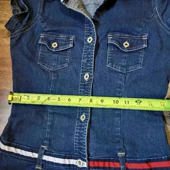 Tommy Hilfiger Y2K Denim Buttondown Dress Size Medium - Picture 4 of 7